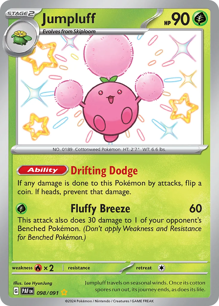 sv4pt5-98 Jumpluff 098/091 Shiny rare