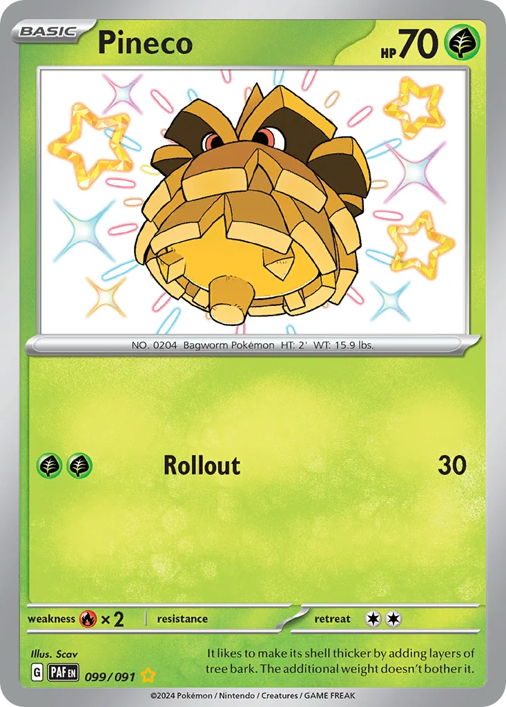 Pineco 099/091 Shiny rare