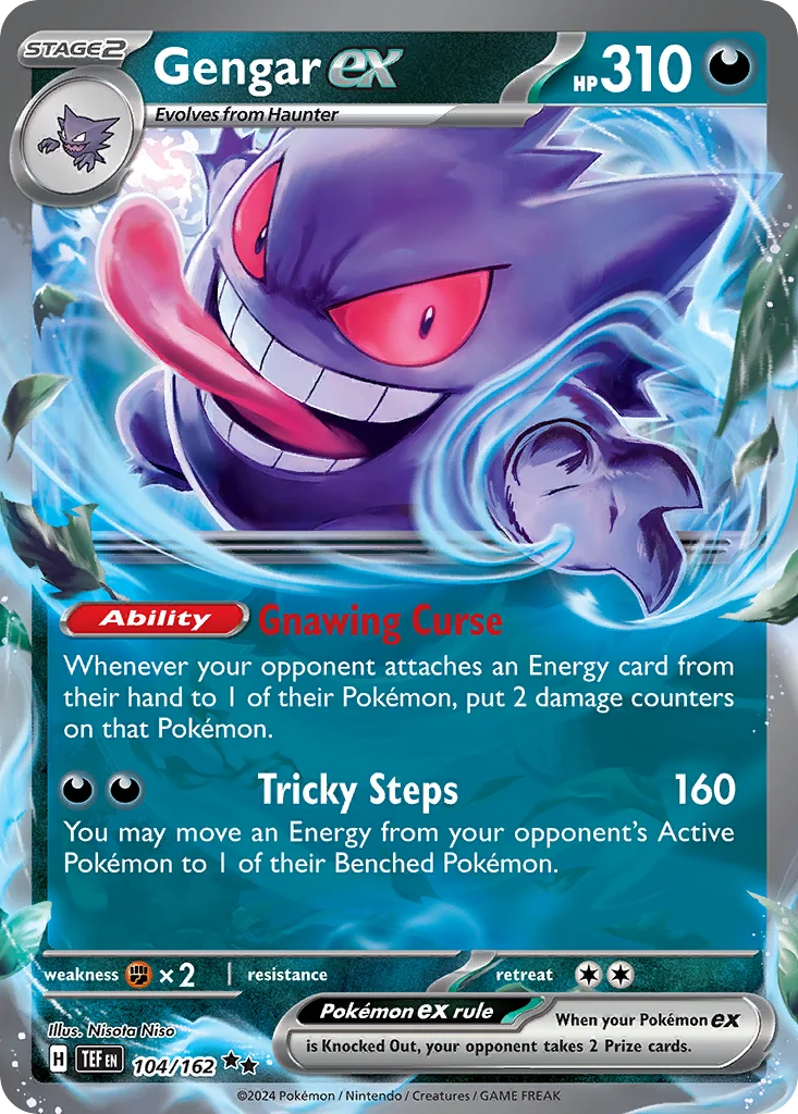 Gengar ex 104/162 Double rare