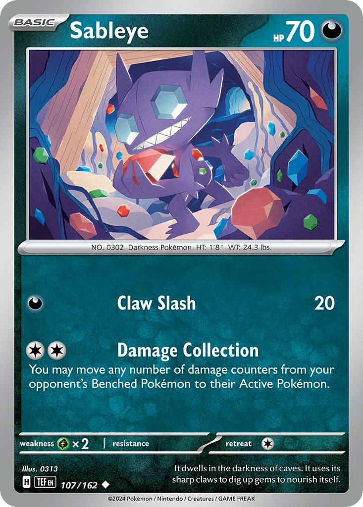 Sableye 107/162 Uncommon