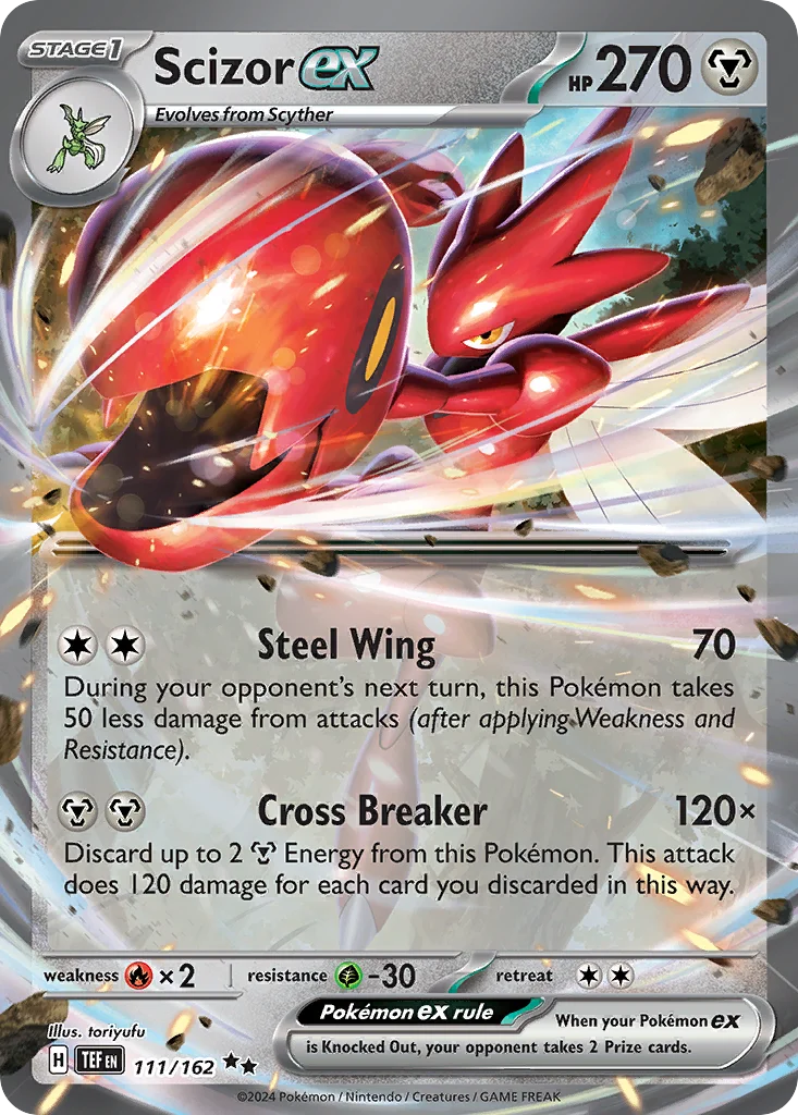Scizor ex 111/162 Double rare