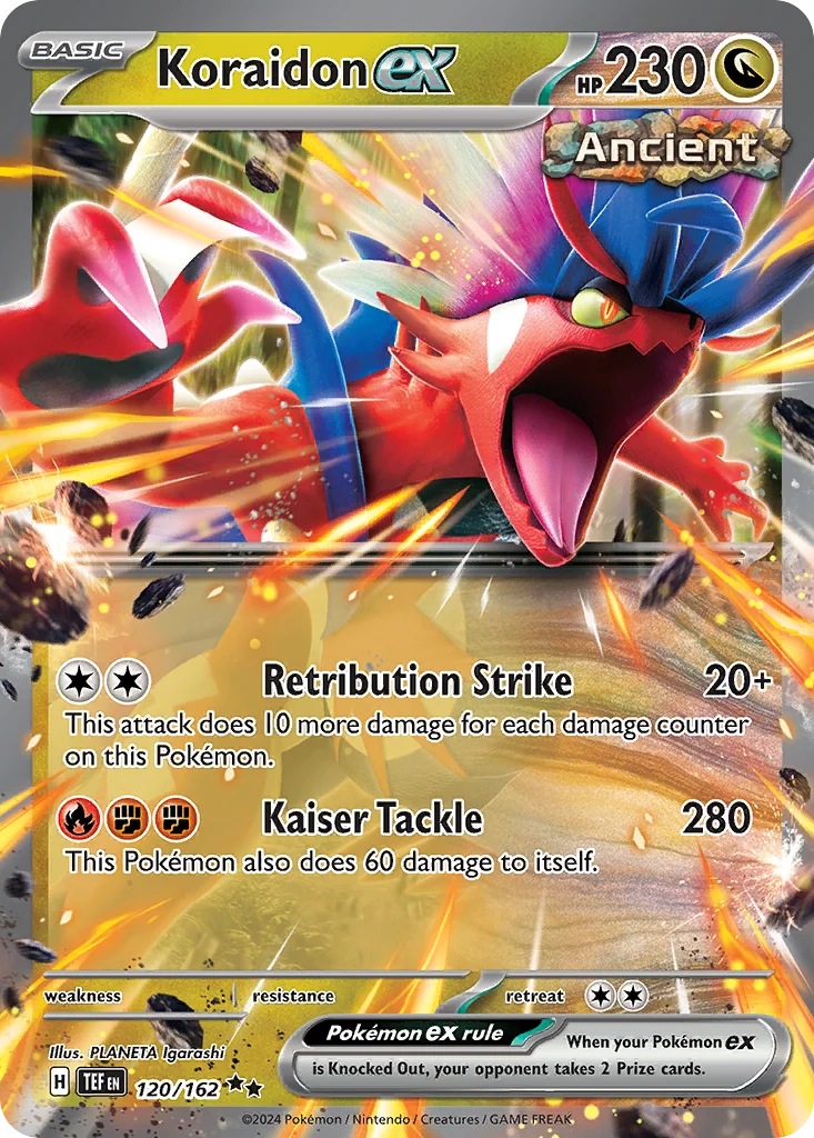 Koraidon ex 120/162 Double rare