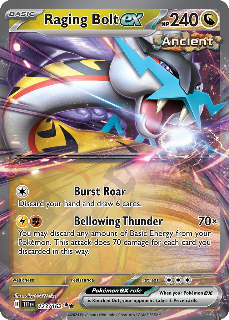 Raging Bolt ex 123/162 Double rare