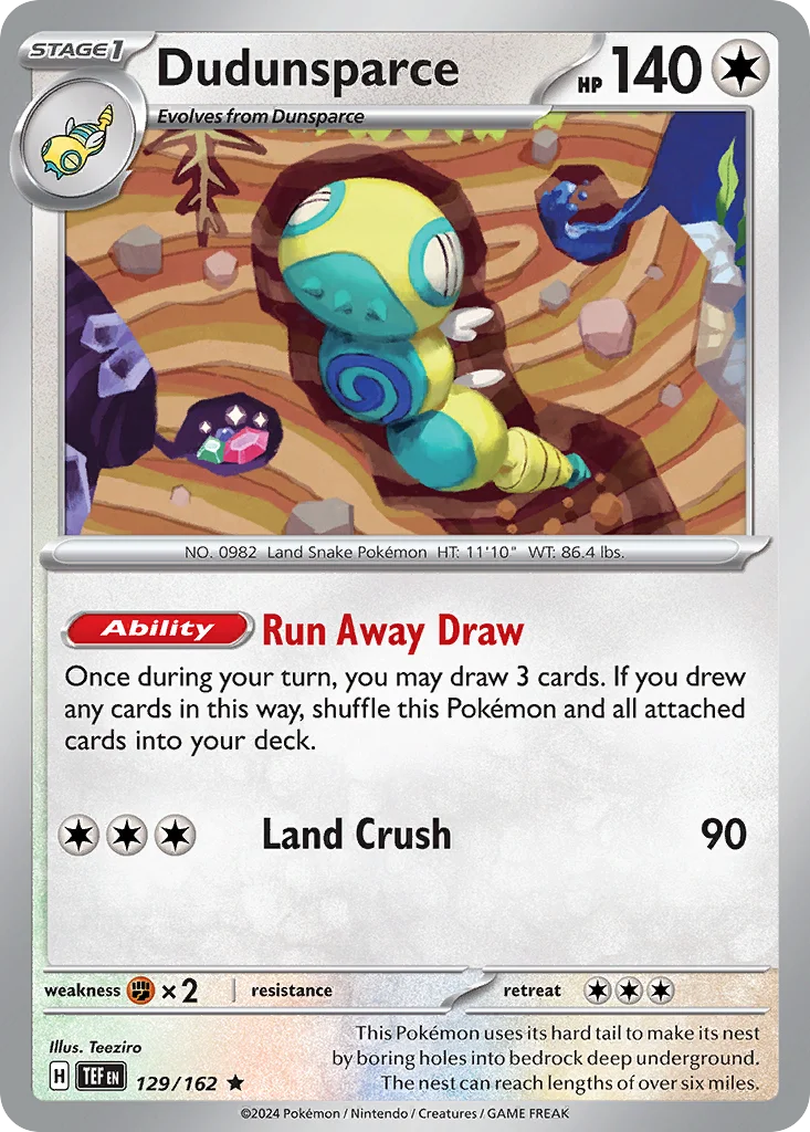 Dudunsparce 129/162 Rare