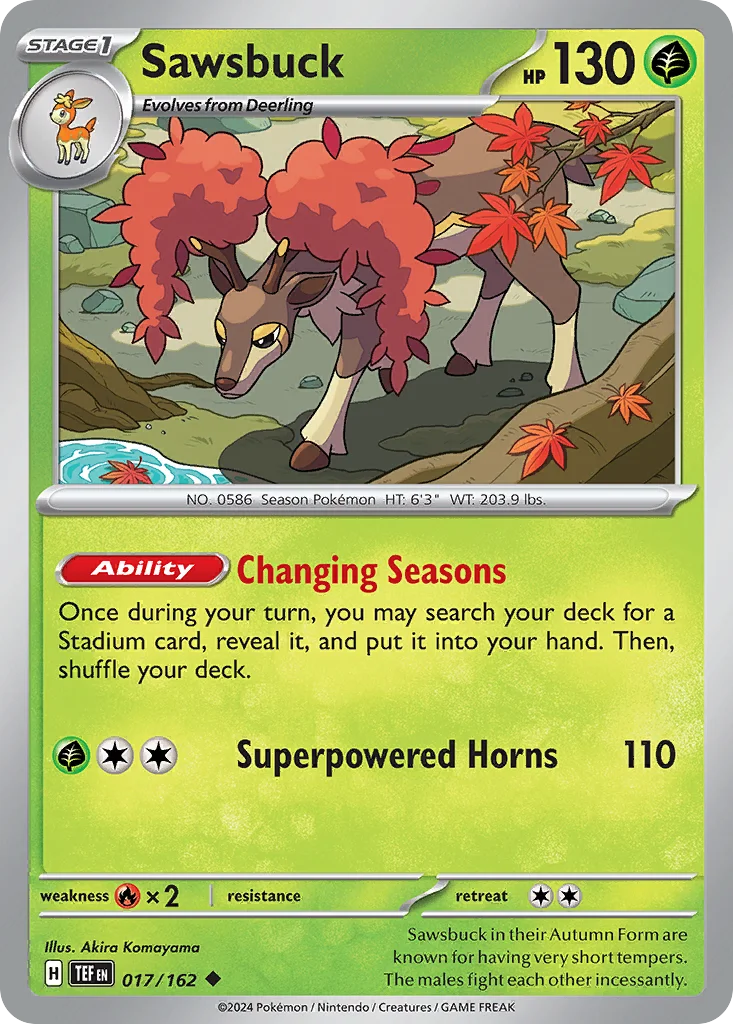 sv5-17 Sawsbuck 017/162 Uncommon