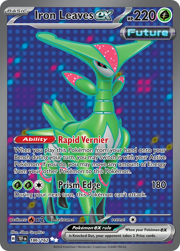 sv5-186 Iron Leaves ex 186/162 Ultra rare