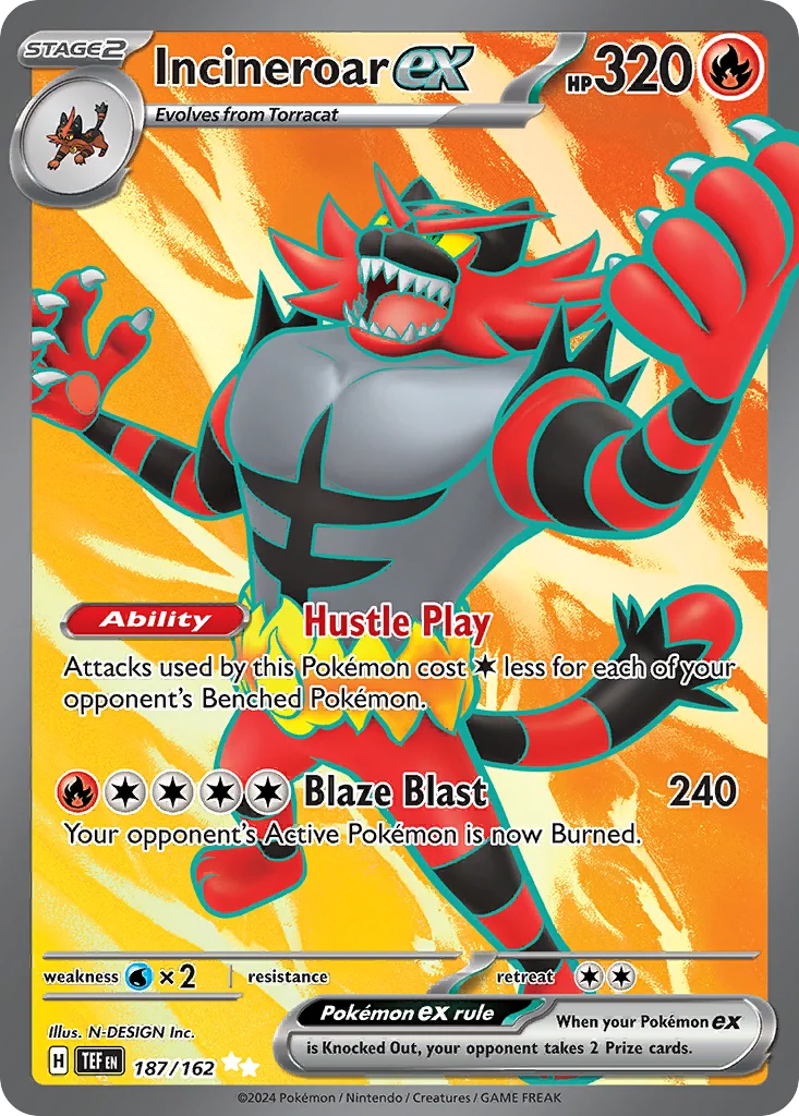 sv5-187 Incineroar ex 187/162 Ultra rare