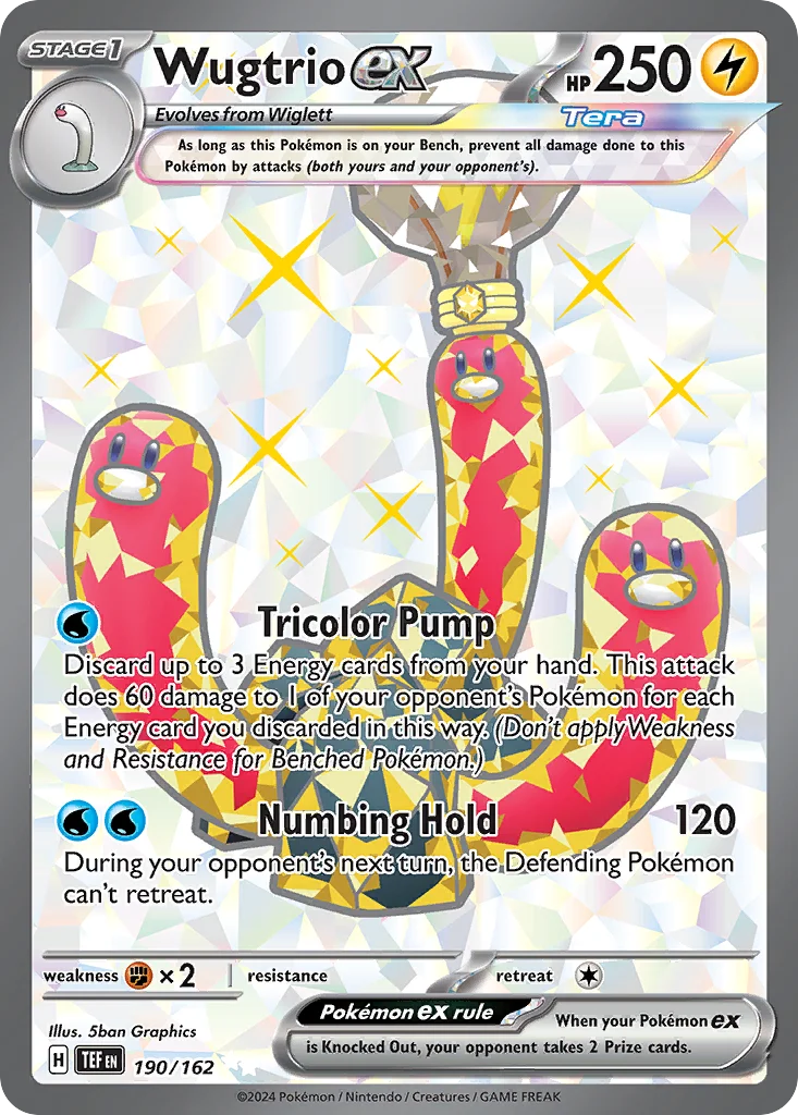 sv5-190 Wugtrio ex 190/162 Ultra rare