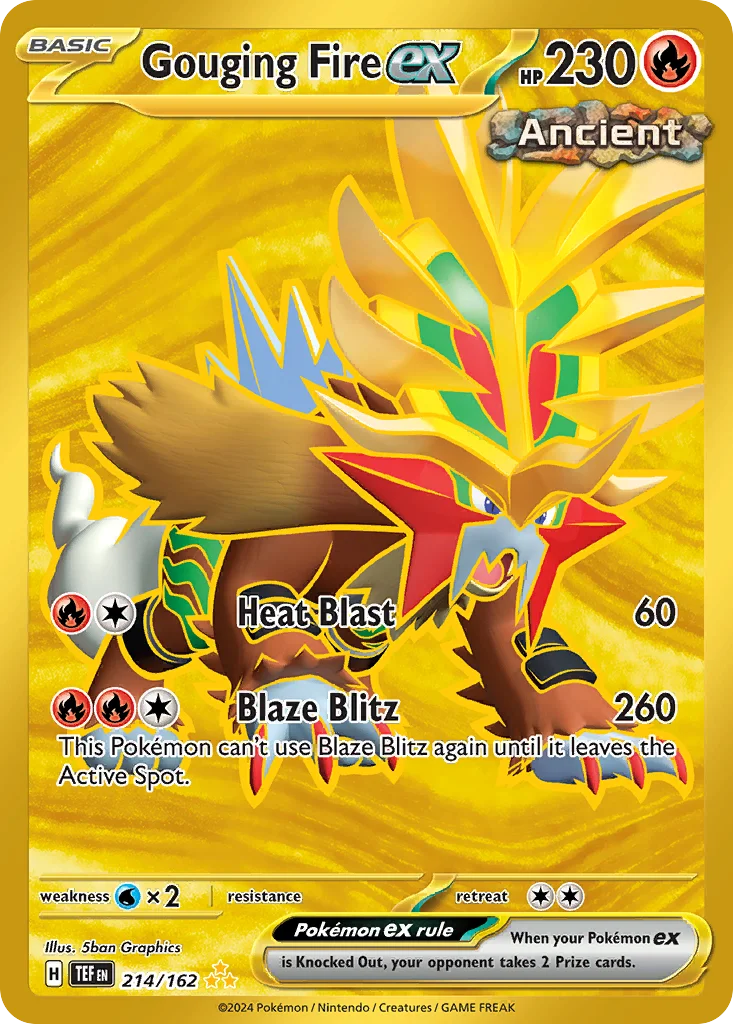 Gouging Fire ex 214/162 Hyper rare