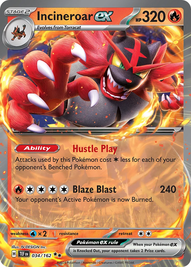 sv5-34 Incineroar ex 034/162 Double rare