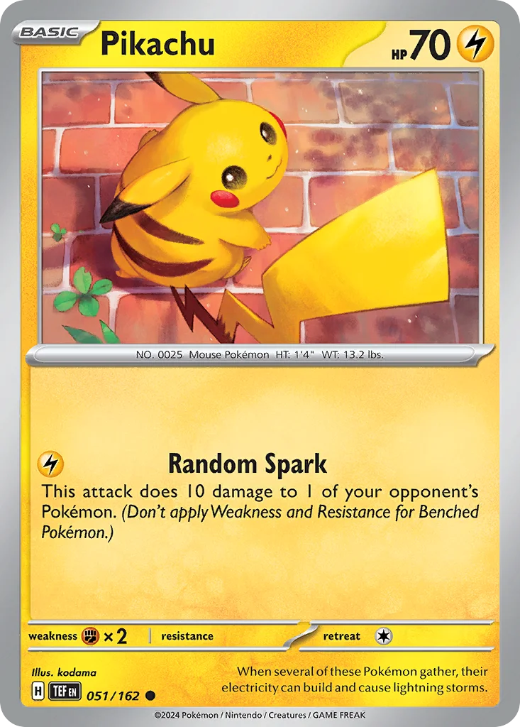 sv5-51 Pikachu 051/162 Common