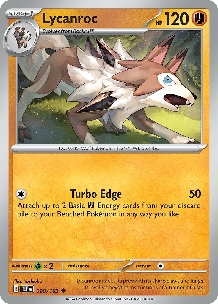 sv5-90 Lycanroc 090/162 Uncommon