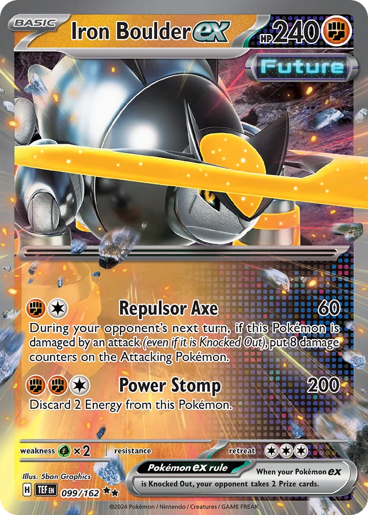 Iron Boulder ex 099/162 Double rare