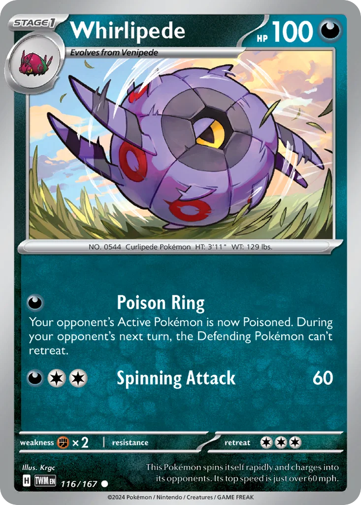 Whirlipede 116/167 Common