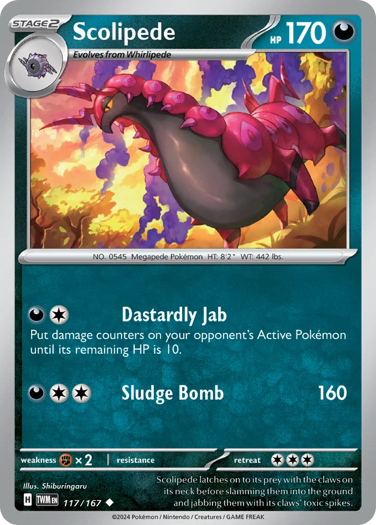 Scolipede 117/167 Uncommon