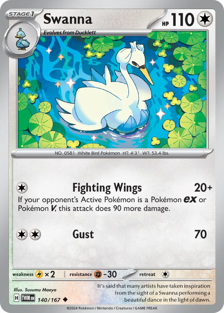 Swanna 140/167 Uncommon