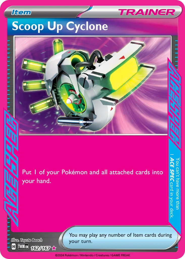 Scoop Up Cyclone 162/167 Ace spec rare