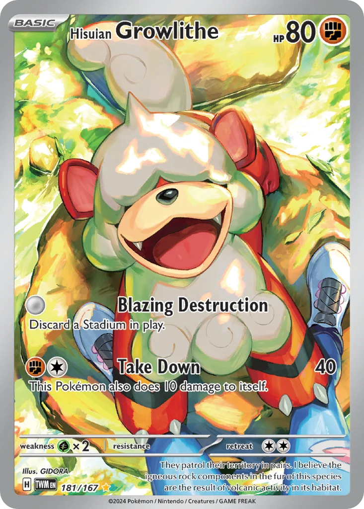 Hisuian Growlithe 181/167 Illustration rare