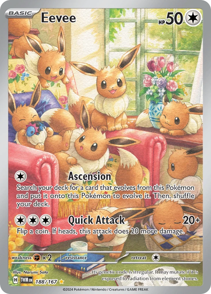 sv6-188 Eevee 188/167 Illustration rare
