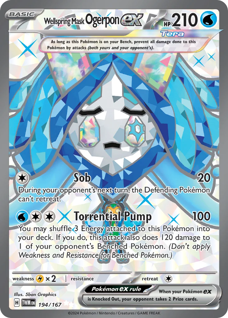 Wellspring Mask Ogerpon ex 194/167 Ultra rare