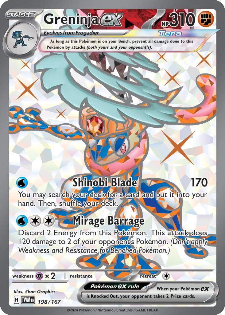 Greninja ex 198/167 Ultra rare