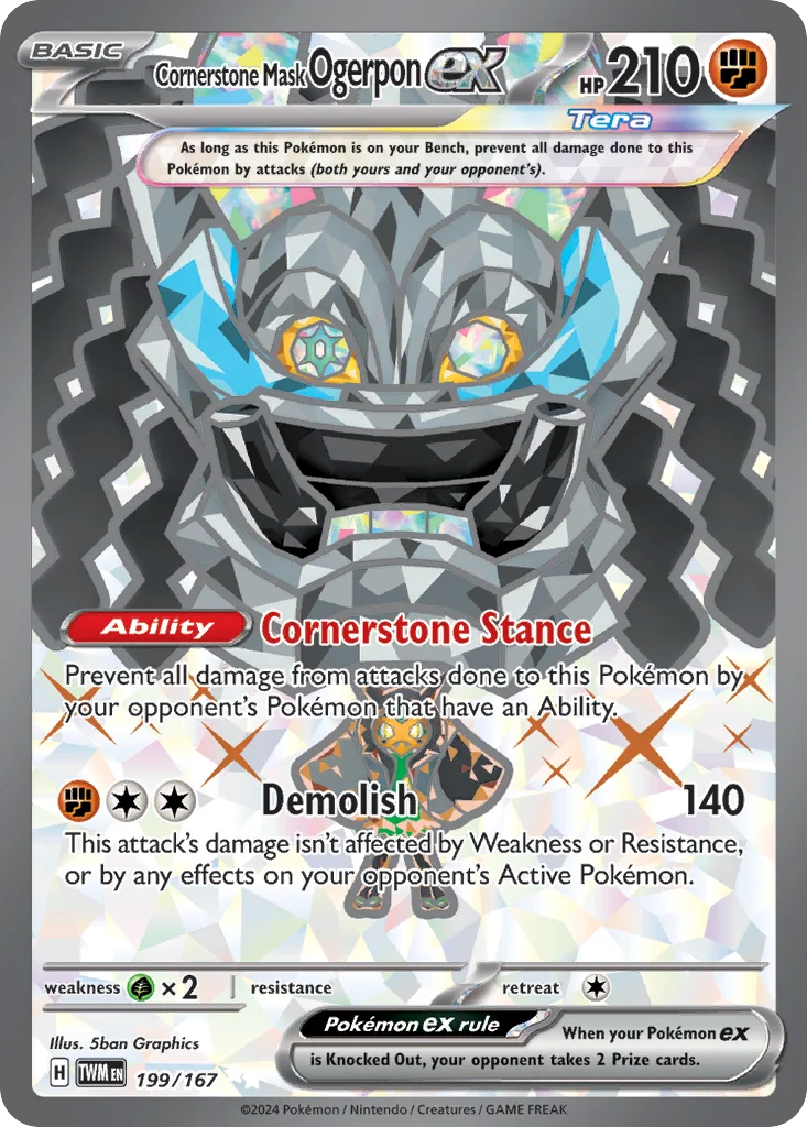 Cornerstone Mask Ogerpon ex 199/167 Ultra rare