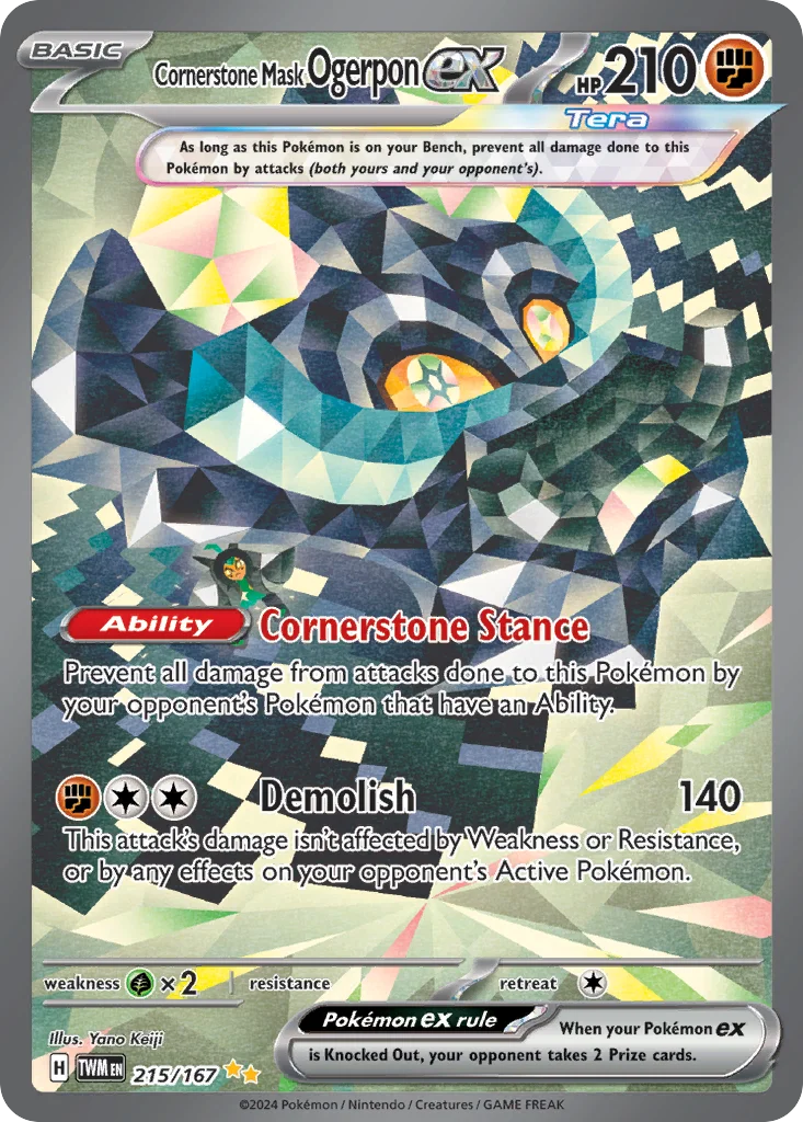Cornerstone Mask Ogerpon ex 215/167 Special illustration rare