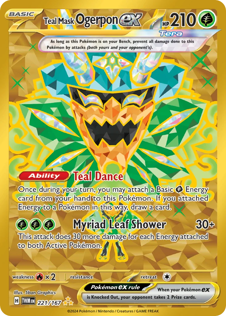 Teal Mask Ogerpon ex 221/167 Hyper rare