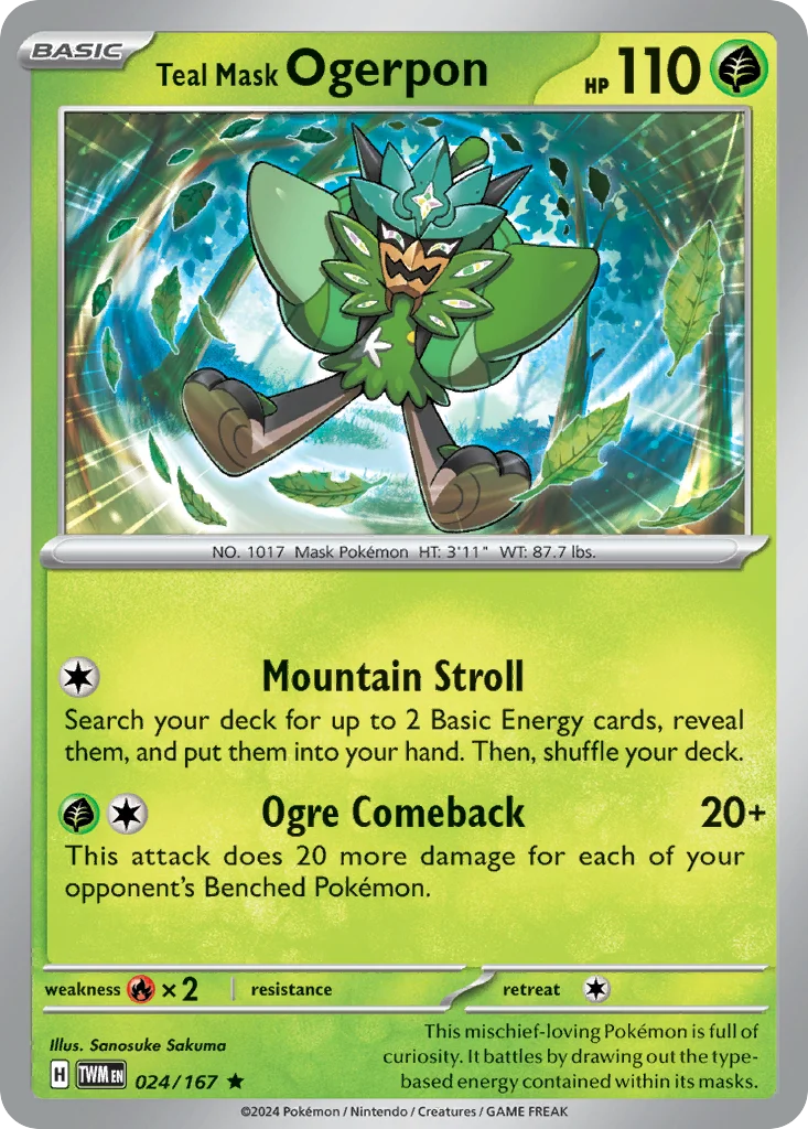 Teal Mask Ogerpon 024/167 Rare