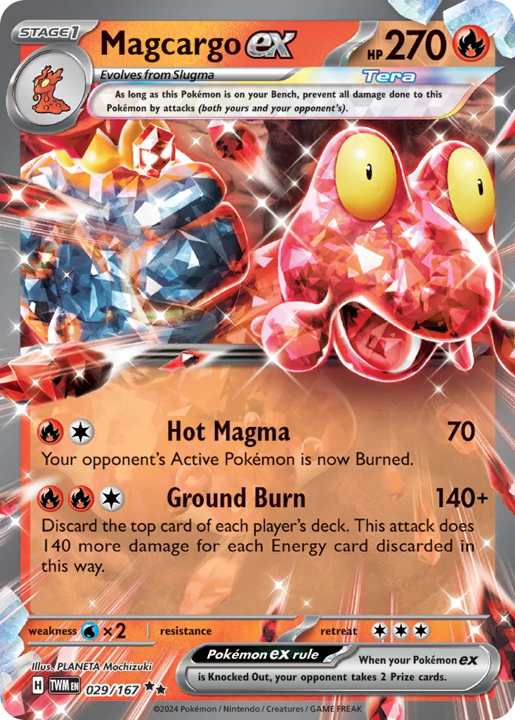 Magcargo ex 029/167 Double rare