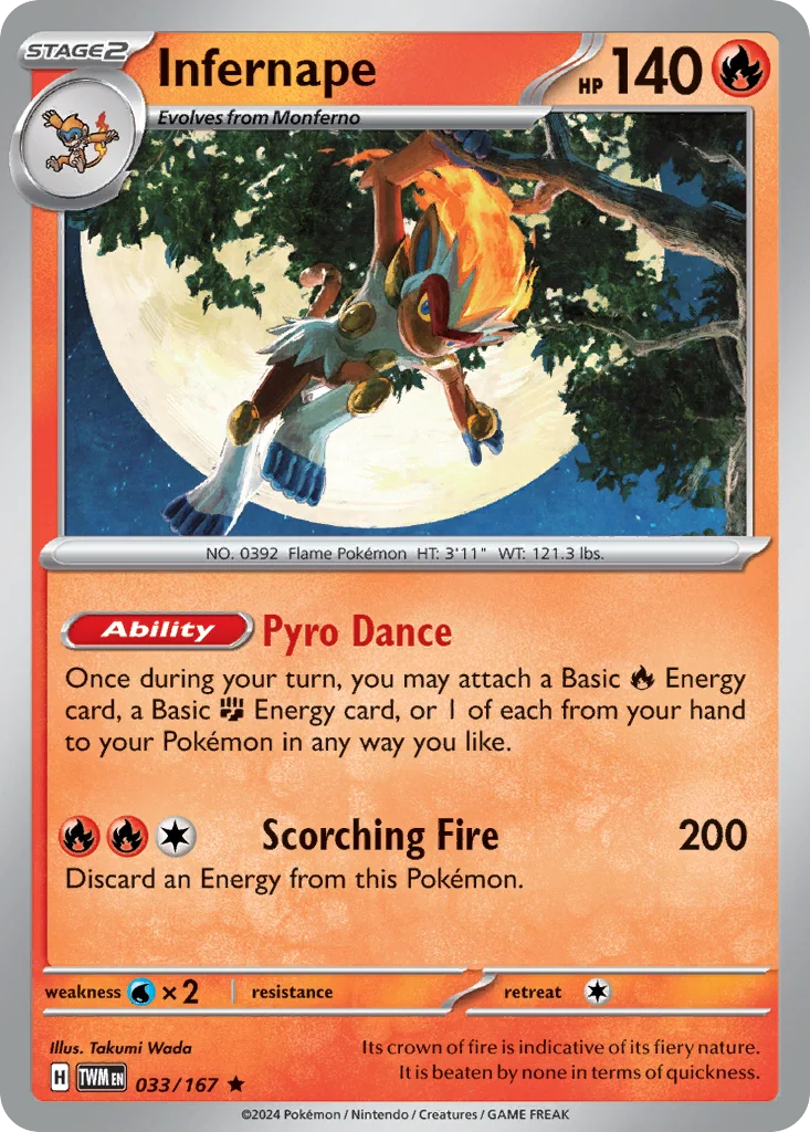 Infernape 033/167 Rare