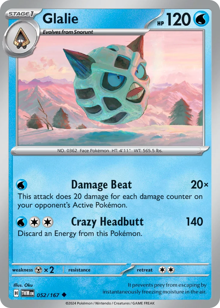 Glalie 052/167 Uncommon