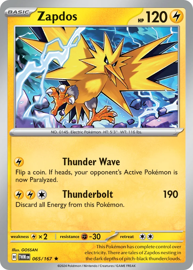 Zapdos 065/167 Rare