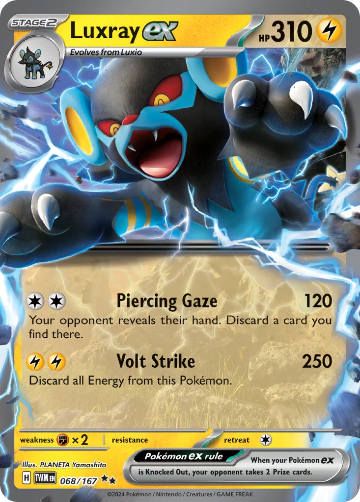 Luxray ex 068/167 Double rare
