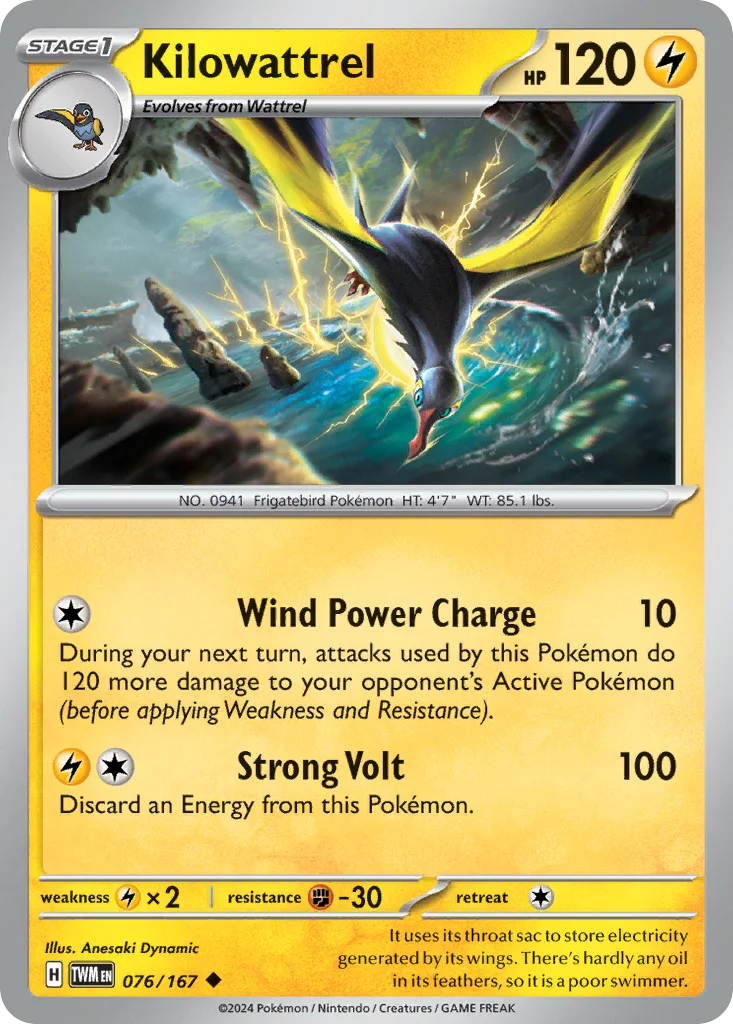 Kilowattrel 076/167 Uncommon