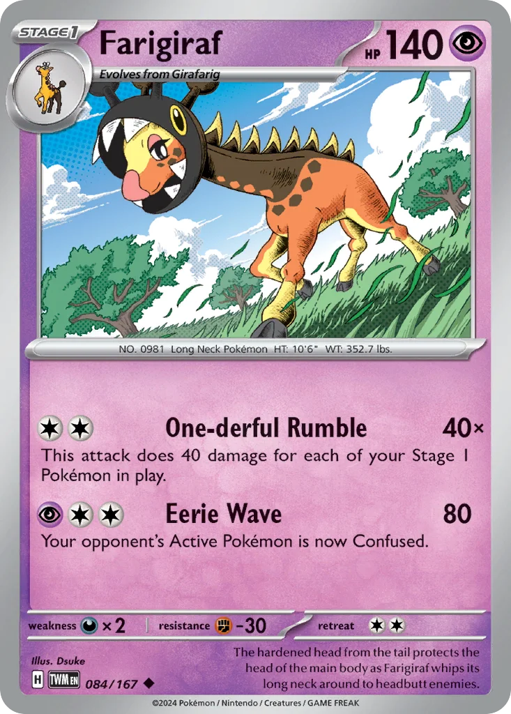 Farigiraf 084/167 Uncommon