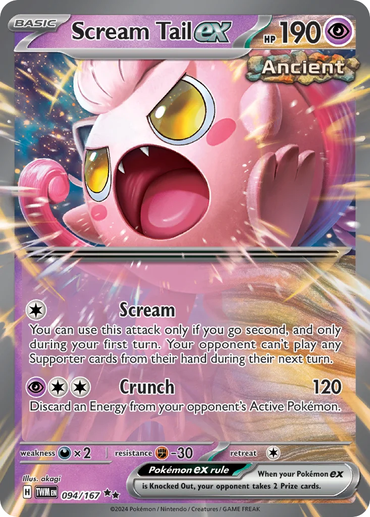 Scream Tail ex 094/167 Double rare