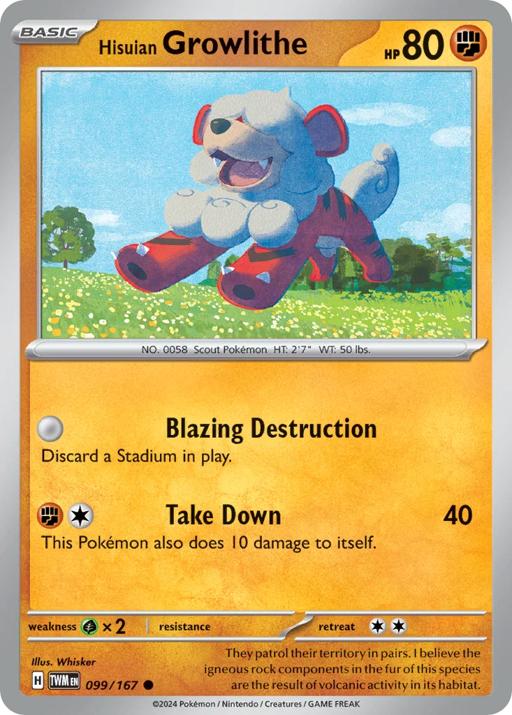 Hisuian Growlithe 099/167 Common