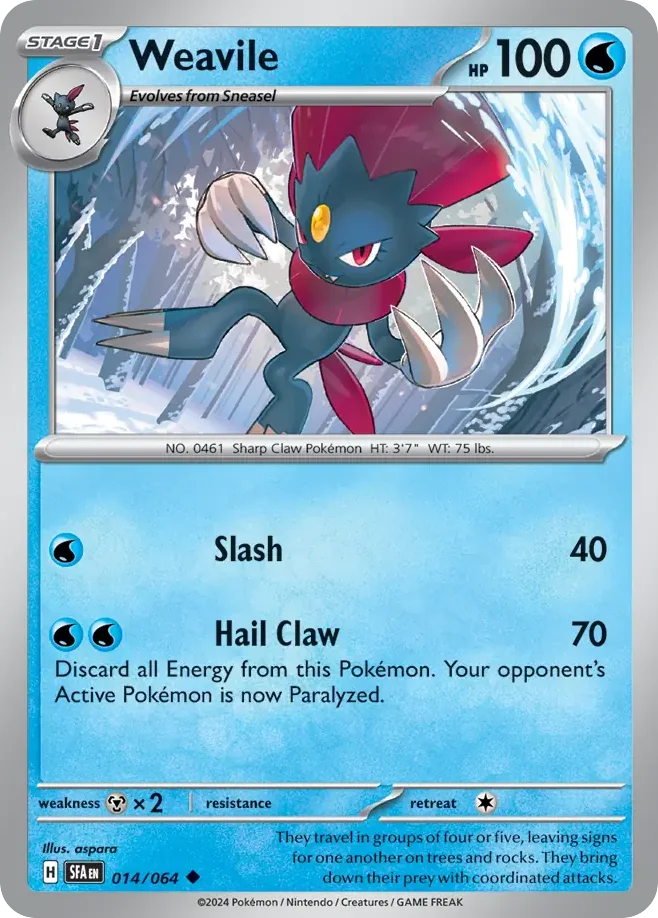 Weavile 014/064 Uncommon