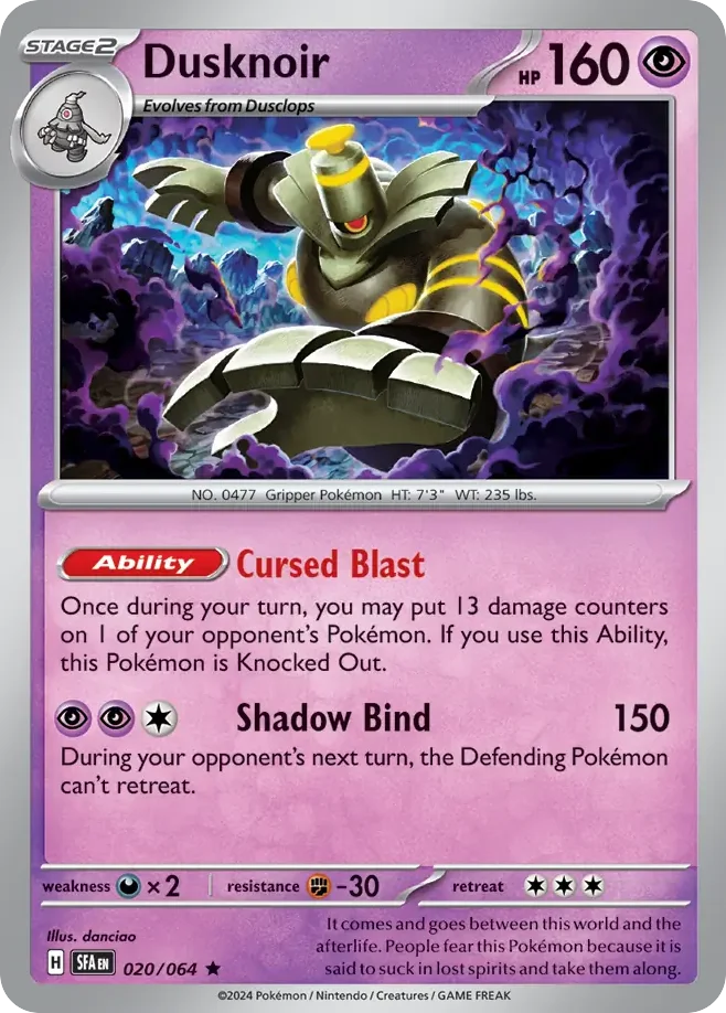 Dusknoir 020/064 Rare