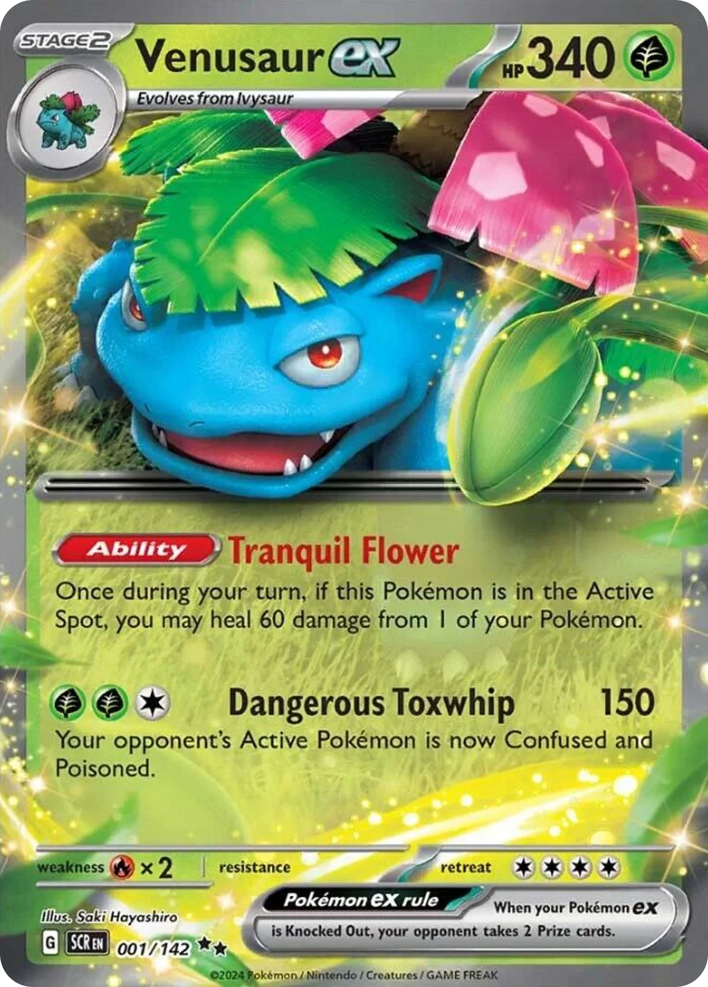 Venusaur ex 001/142 Double rare