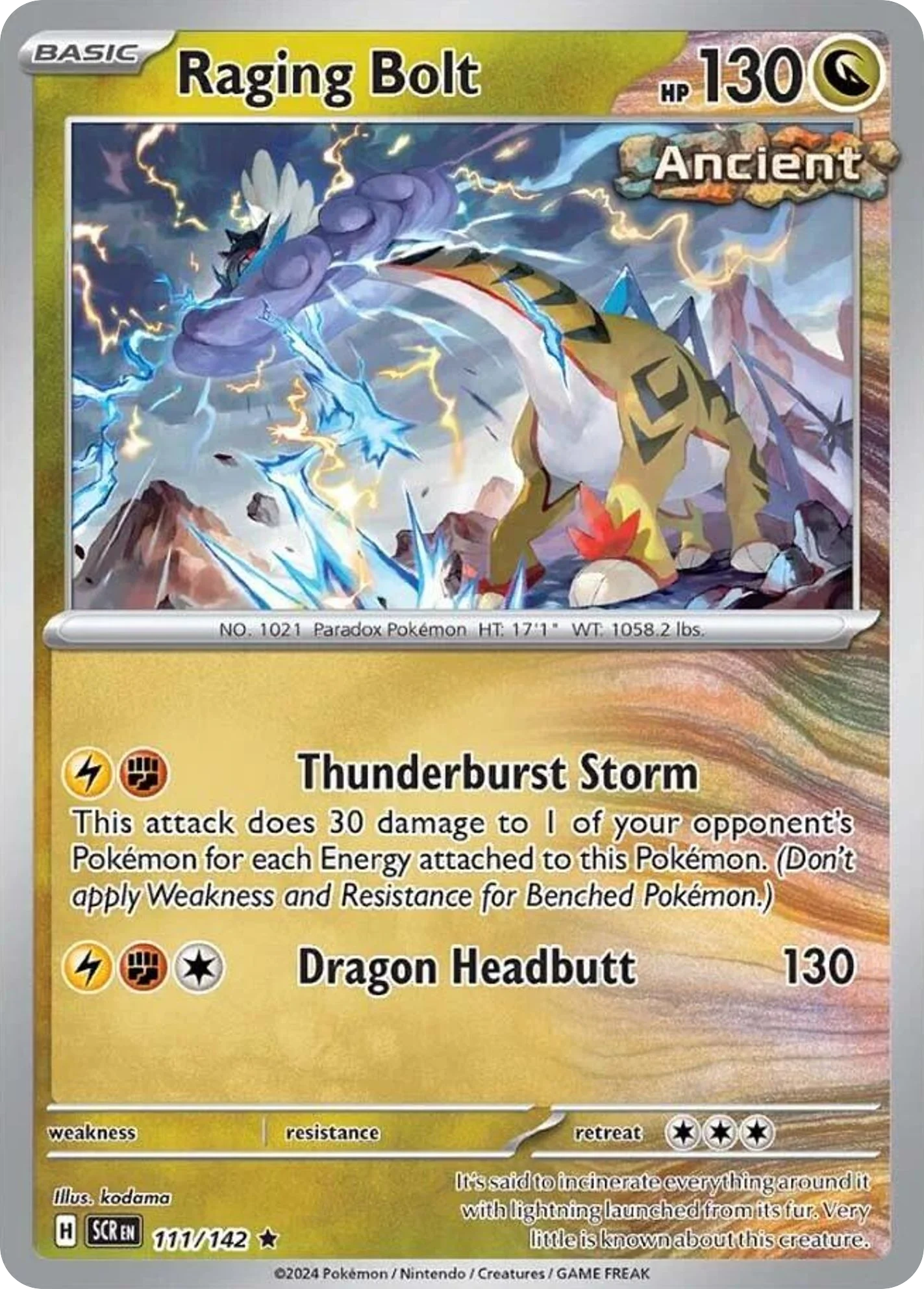 Raging Bolt 111/142 Rare