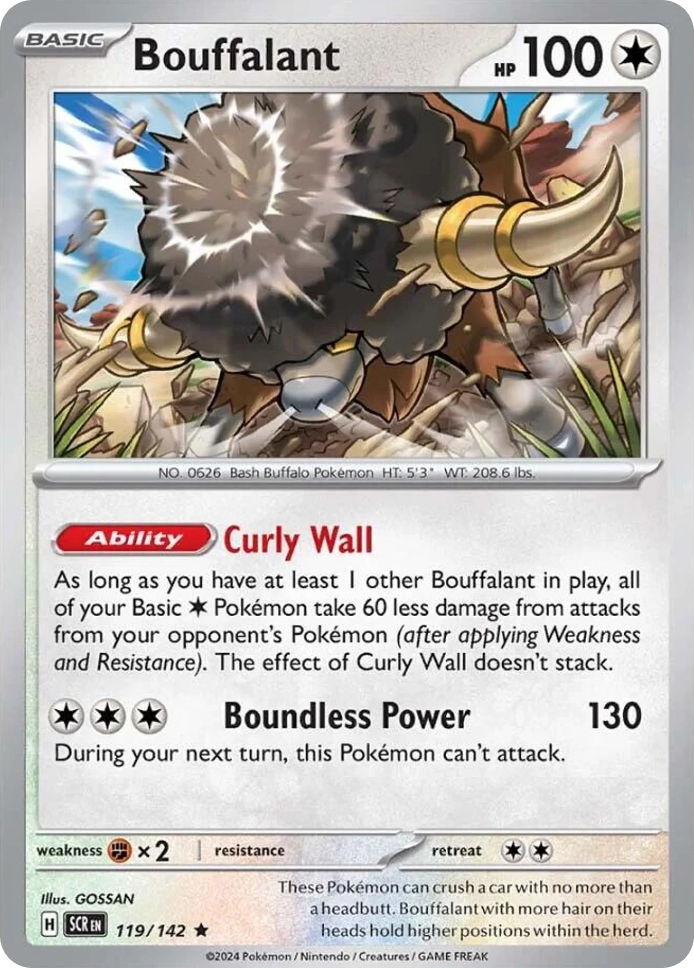 Bouffalant 119/142 Rare