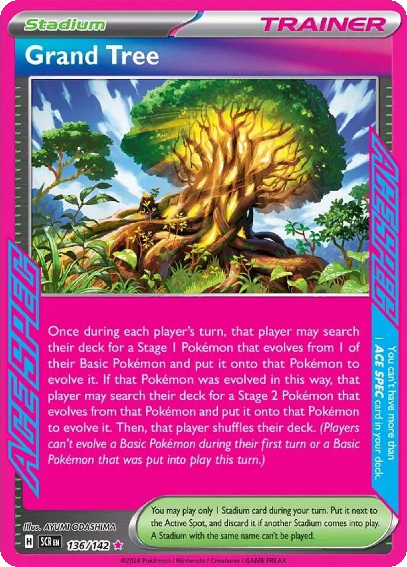 Grand Tree 136/142 Ace spec rare