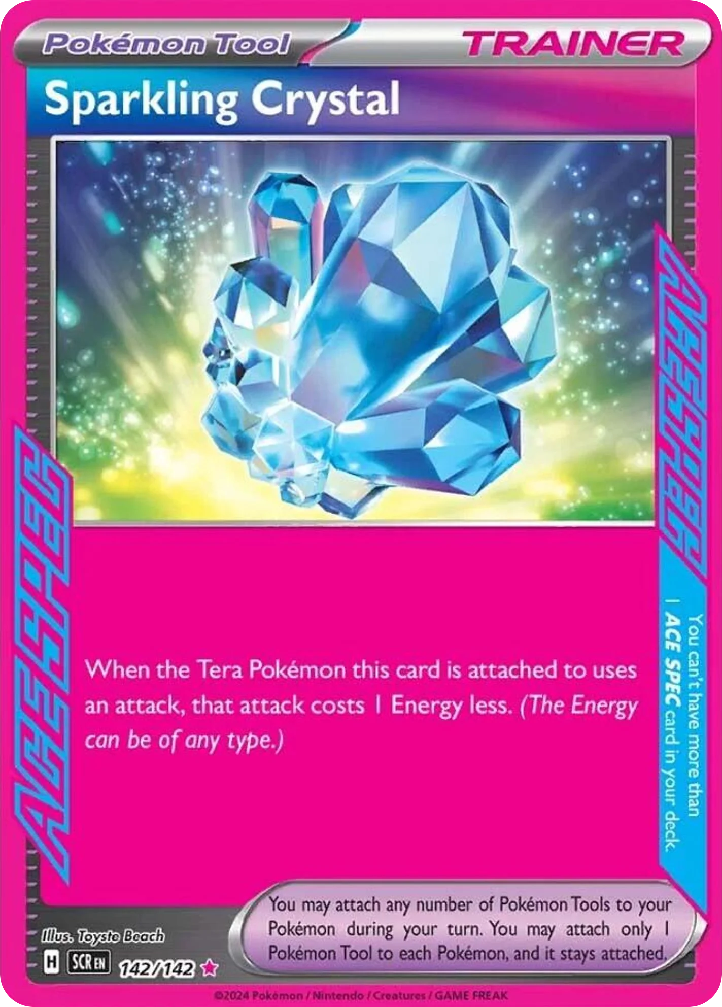 Sparkling Crystal 142/142 Ace spec rare
