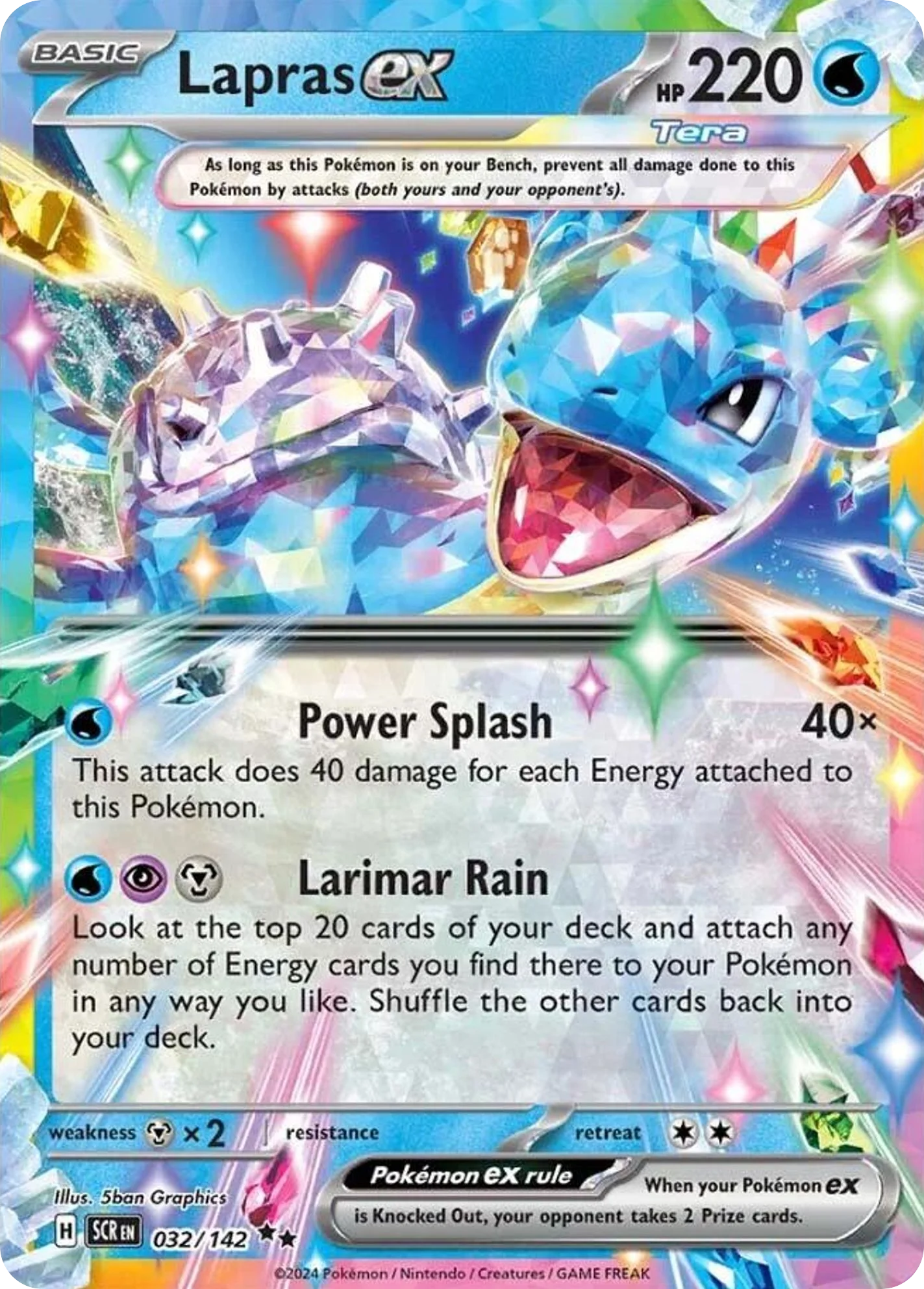 Lapras ex 032/142 Double rare