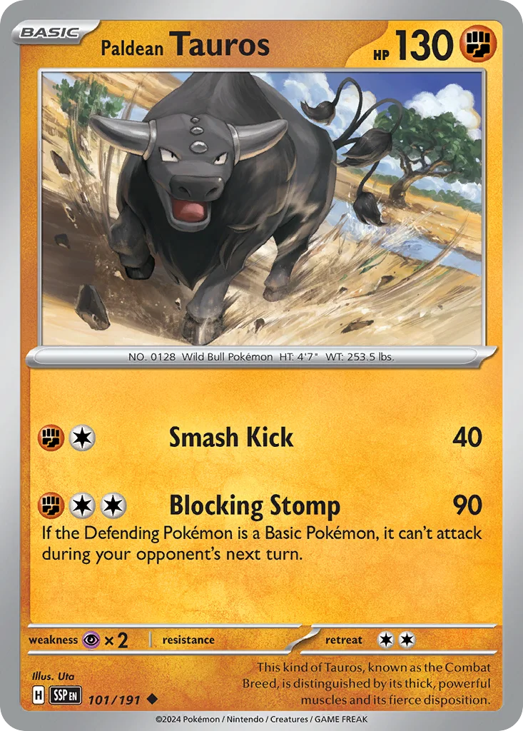 Paldean Tauros 101/191 Uncommon