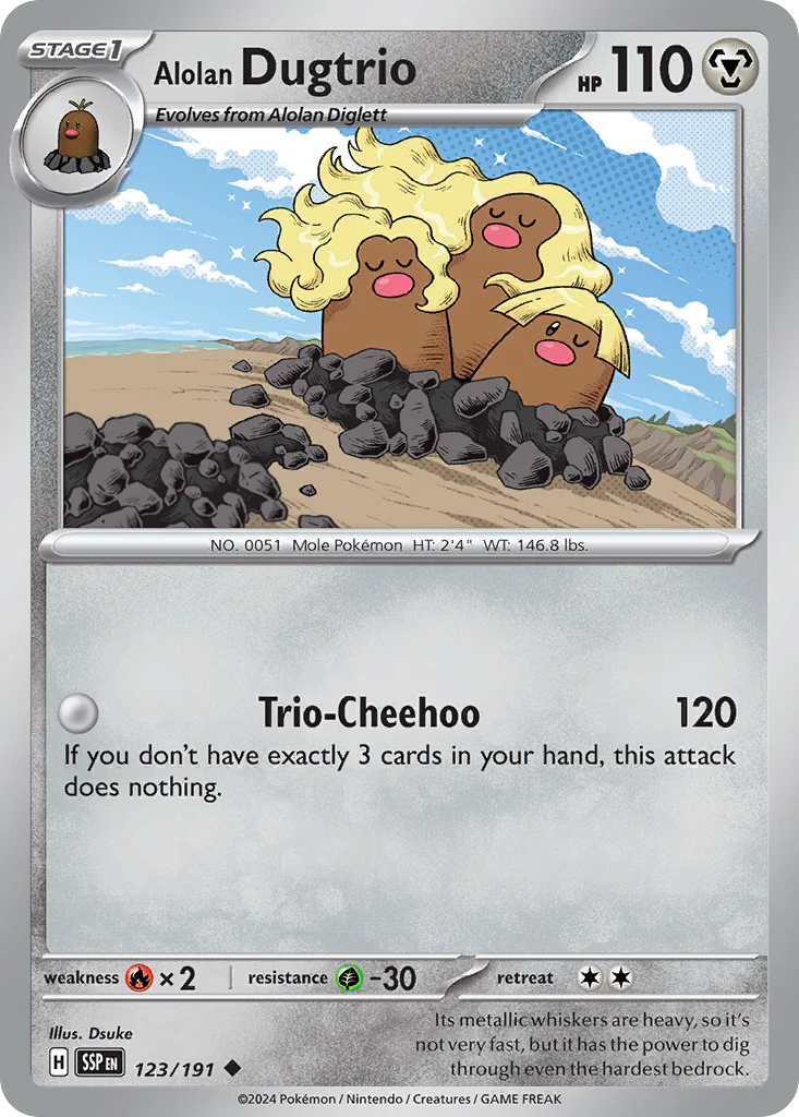 Alolan Dugtrio 123/191 Uncommon