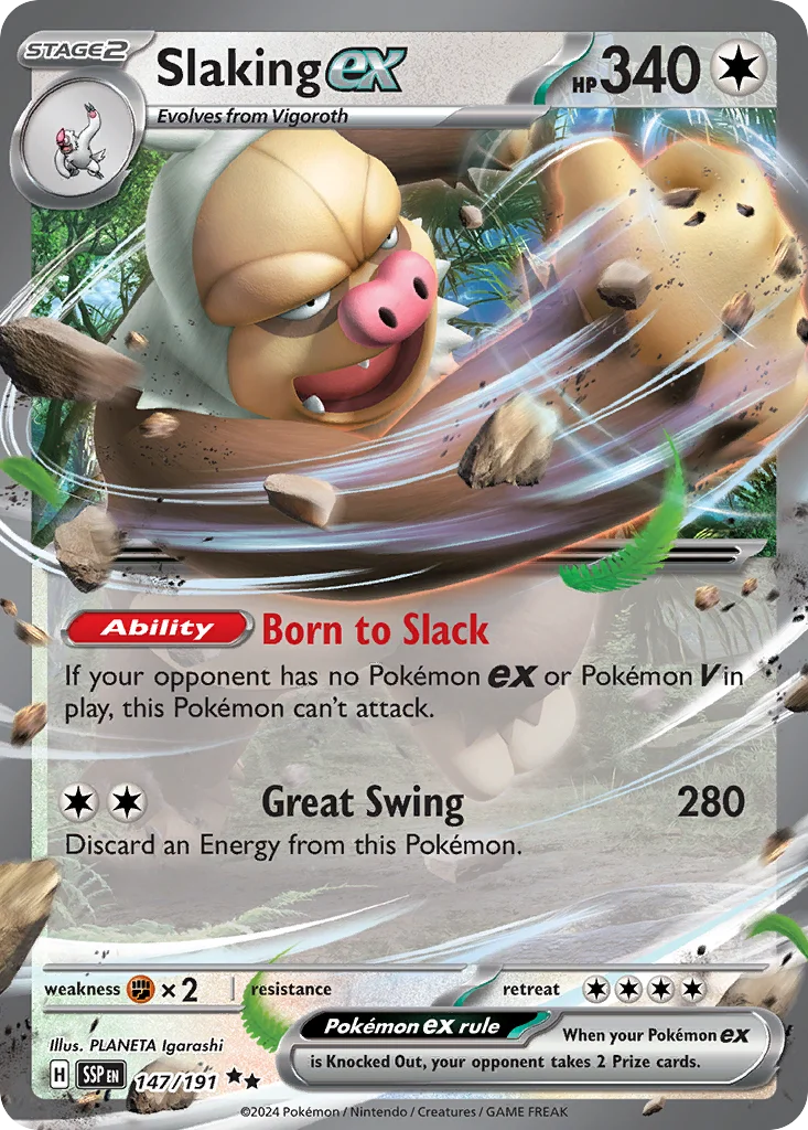 Slaking ex 147/191 Double rare