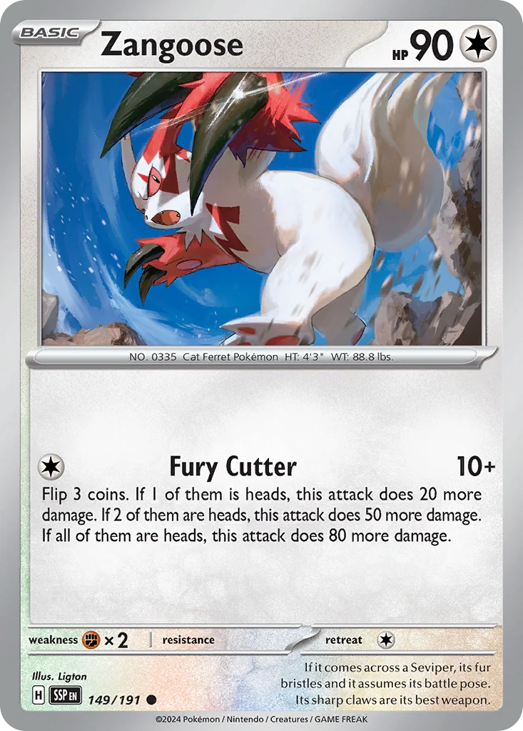 Zangoose 149/191 Common